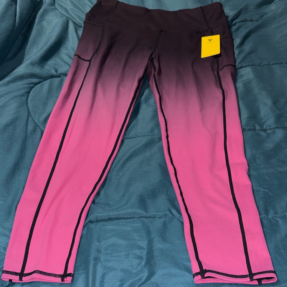 Women's Ombre Pink to Dark Active Leggings